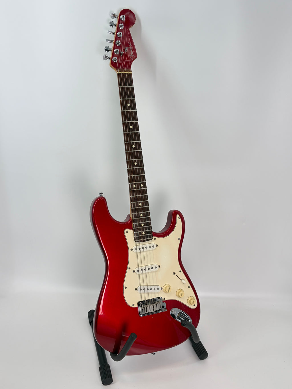 Fender Stratocaster - czerwony, matching headstock